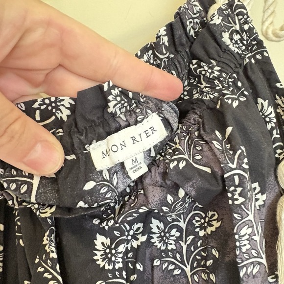 Moon River Anthropologie Womens Dress Black Rope Straps Midi Medium - Picture 6 of 10